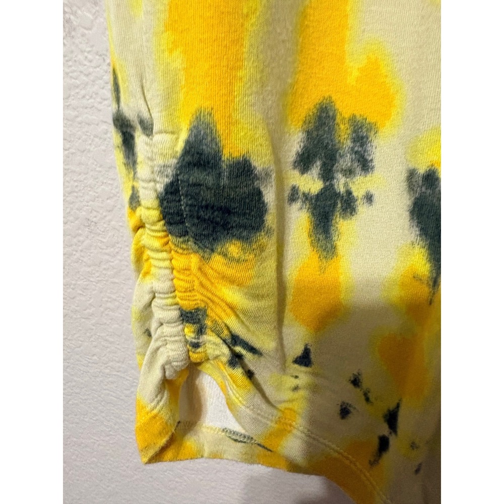 Cabi Atomic Lounger Set Yellow Black Tie Dye Top L Pants XL 2 Piece Lounge Set - Picture 10 of 16